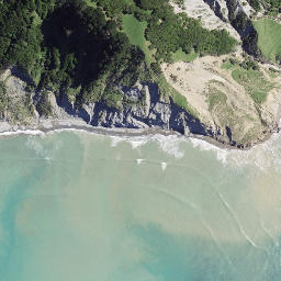 Satellite imagery of Matahau Point, NZ