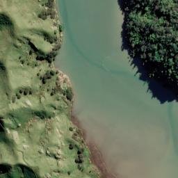 Satellite imagery of Ohau Point, NZ
