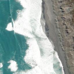 Satellite imagery of Potahi Point, NZ