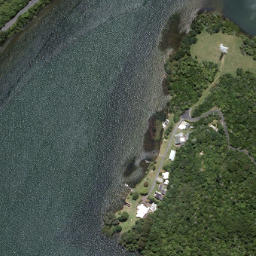 Satellite imagery of Te Akau Point, NZ