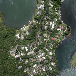 Satellite imagery of Kuharua Point, NZ