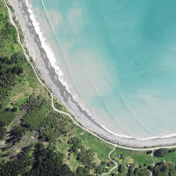 Satellite imagery of Pokurakura Point, NZ