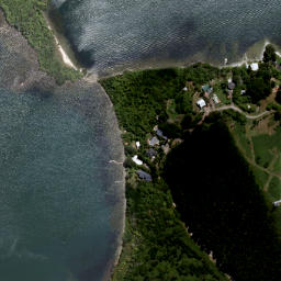 Satellite imagery of Tahunaroa Point, NZ