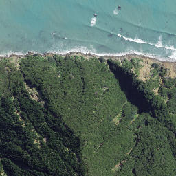 Satellite imagery of Koutunui Head, NZ