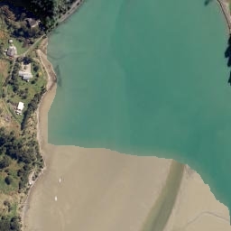 Satellite imagery of Puti Point, NZ