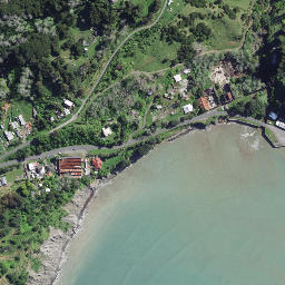 Satellite imagery of Koutunui Point, NZ