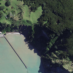 Satellite imagery of Koutunui Point, NZ