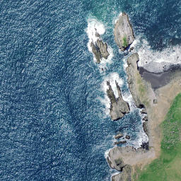 Satellite imagery of Honipaka Point, NZ
