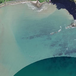 Satellite imagery of Koutunui Point, NZ
