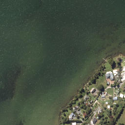 Satellite imagery of Hinemoa Point, NZ