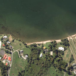 Satellite imagery of Hinemoa Point, NZ