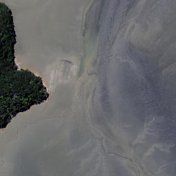 Satellite imagery of Heteri Point, NZ
