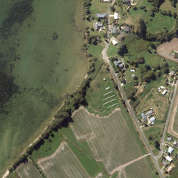 Satellite imagery of Hinemoa Point, NZ