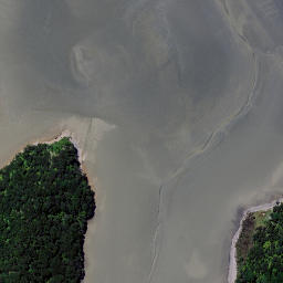 Satellite imagery of Heteri Point, NZ