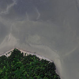 Satellite imagery of Heteri Point, NZ