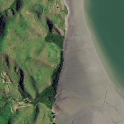 Satellite imagery of Te Rangiora Point, NZ
