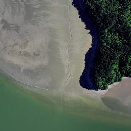 Satellite imagery of Te Rangiora Point, NZ