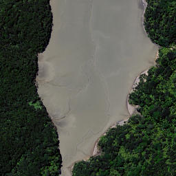 Satellite imagery of Heteri Point, NZ