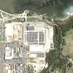 Satellite imagery of Sulphur Point, NZ