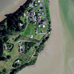 Satellite imagery of Maire Point, NZ