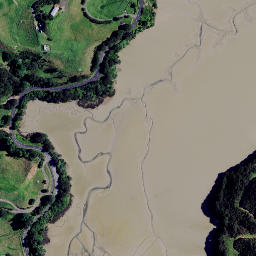 Satellite imagery of Te Arero Point, NZ