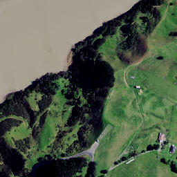 Satellite imagery of Te Arero Point, NZ