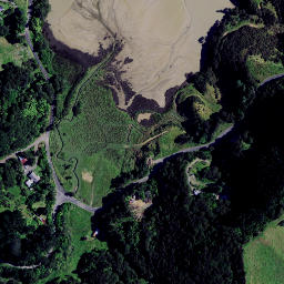 Satellite imagery of Te Arero Point, NZ