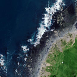 Satellite imagery of Motunau Rocks, NZ