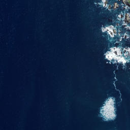 Satellite imagery of Motunau Rocks, NZ