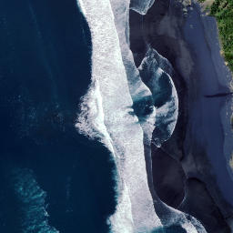 Satellite imagery of Motunau Rocks, NZ