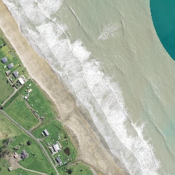 Satellite imagery of Cooks Landing Place 1769, NZ