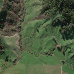 Satellite imagery of Gibraltar Rock, NZ
