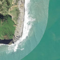 Satellite imagery of Paerau Point, NZ