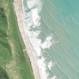 Satellite imagery of Te Karaka Point, NZ