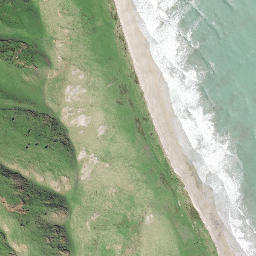 Satellite imagery of Te Karaka Point, NZ