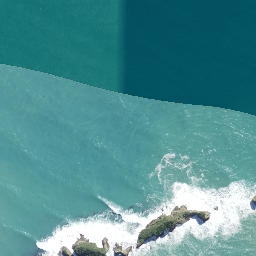 Satellite imagery of Te Pourewa, NZ