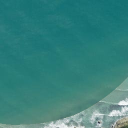 Satellite imagery of Cooks Landing Place 1769, NZ