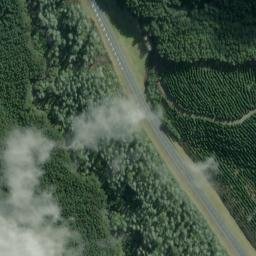 Satellite imagery of Hatu Patu (Wishing Rock), NZ