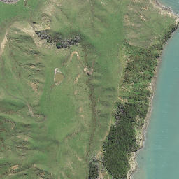 Satellite imagery of Cooks Landing Place 1769, NZ