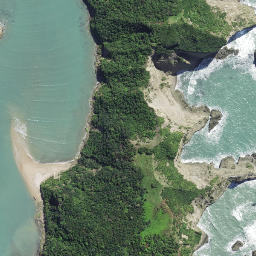 Satellite imagery of Te Pourewa, NZ