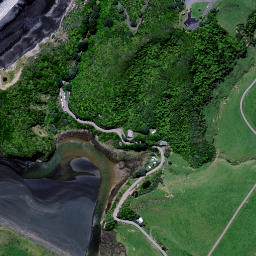 Satellite imagery of Te Reinga Point, NZ