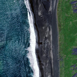 Satellite imagery of Te Reinga Point, NZ