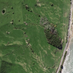 Satellite imagery of Turihaua Point, NZ