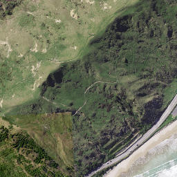 Satellite imagery of Makorori Point, NZ