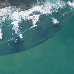 Satellite imagery of Tatapouri Point, NZ