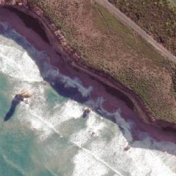 Satellite imagery of The Twelve Apostles, AU