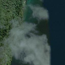 Satellite imagery of Te Kauwae Point, NZ