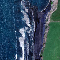 Satellite imagery of Epiha Rocks, NZ