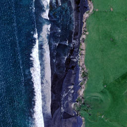 Satellite imagery of Epiha Rocks, NZ