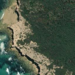 Satellite imagery of The Arched Rock, AU